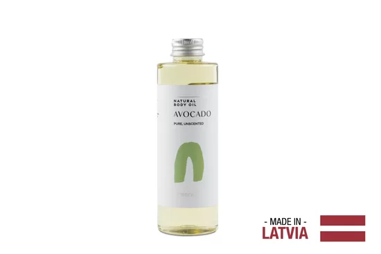 GREENUM Dabīga ķermeņa un matu eļļa AVOCADO, 200 ml